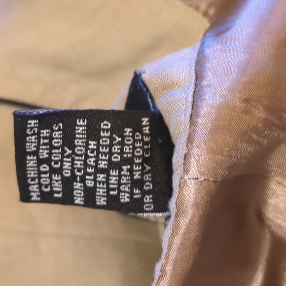 Vintage CAROLE LITTLE beige linen dress size 20 - Picture 8 of 12